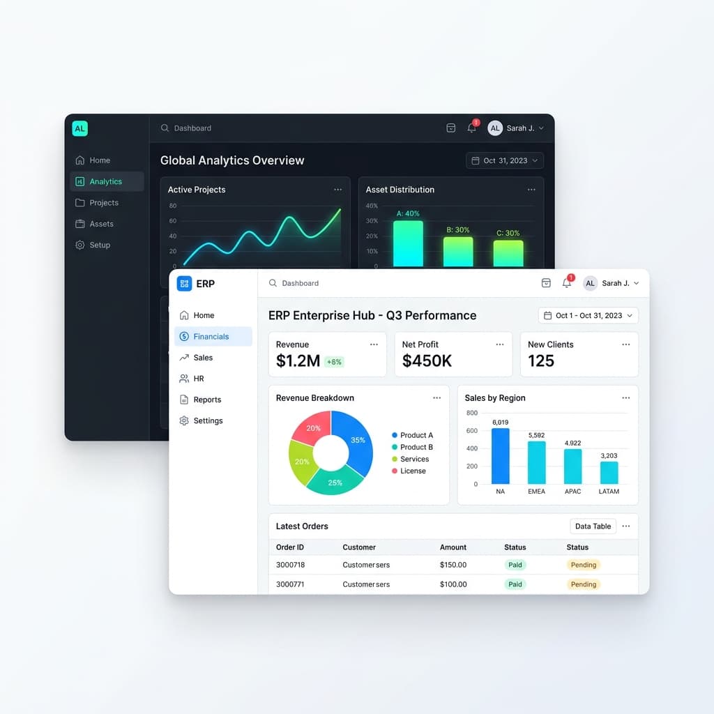 Role-based ERP Dashboard